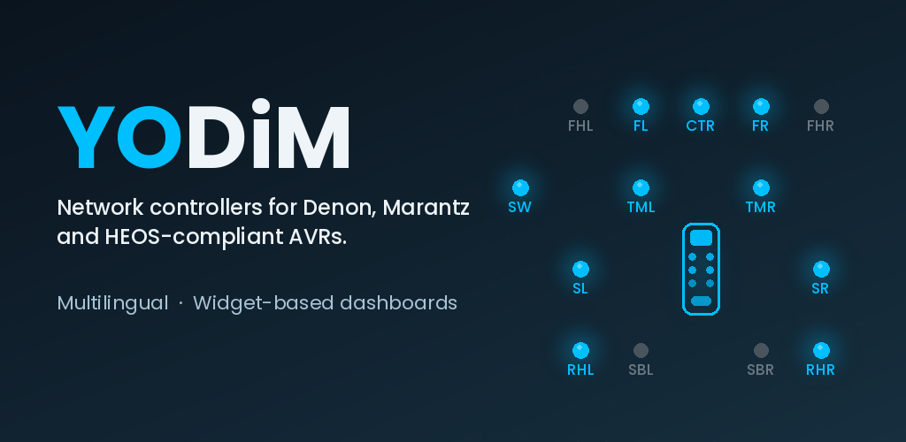 YODiM &mdash; one network controller for Denon and Marantz AVRs and HEOS grouping